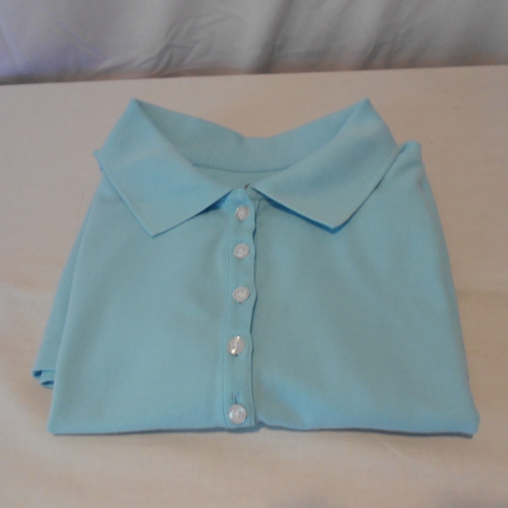 Ladies IZOD Polo Light Blue Size Large